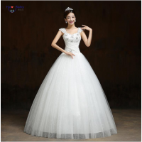 2020 New Style Spring Sweetheart Women Clothes Thin Shoulder Bride Wedding Dress